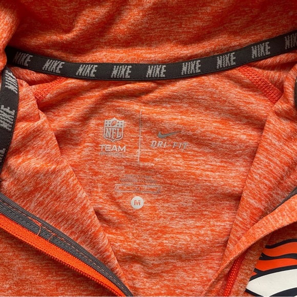 Nike NFL Denver Broncos Dri-Fit Long Sleeve Womens Shirt Quarter Zip Medium - Picture 5 of 9